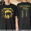 Metallica M72 World Tour 2025 Timebomb Skull Levis Inferno Tour Tee Dates List Merchandise Unisex T-Shirt