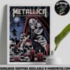 Metallica M72 Santa Clara Night 1 Candlelit Carnage and Night 2 Sanctum of Skulls Exclusive Concert Poster June 20 and 22 2025 at Levis Stadium Collectible Tour Artwork Print