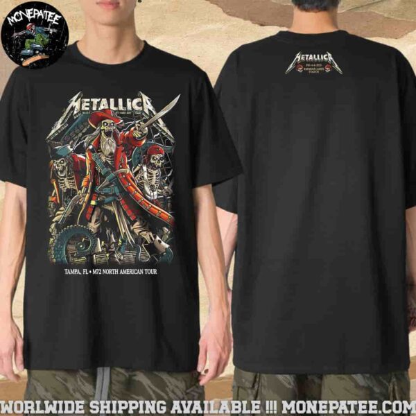 Metallica M72 Tampa Exclusive Tee Night 1 In Tampa FL On June 6 2025 At Raymond James Stadium Merchandise Unisex Shirt