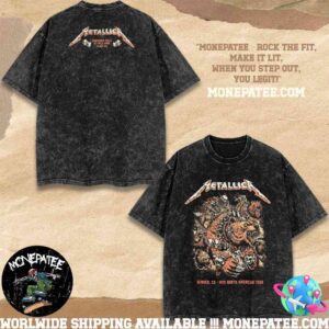 Metallica M72 World Tour Washed Tee Night 1 In Denver Colorado At Empower Field At Mile High June 27 2025 Bear The Apocalypse Exclusive Shirt