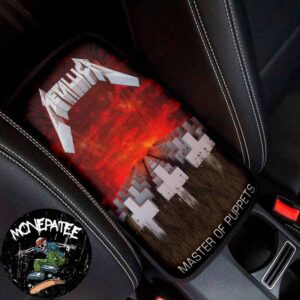 Metallica Master of Puppets Armrest Console Cover Iconic Album Car Interior Protector