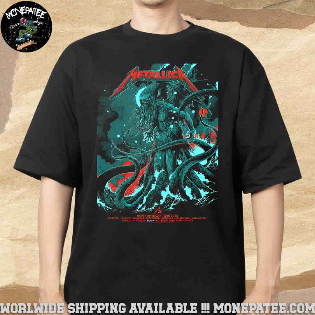 Metallica Pop-Up Poster M72 Tampa On June 6 And 8 2025 At Raymond James Stadium In Tampa FL Merch Unisex T-Shirt Metallica Pop-Up Poster M72 Tampa On June 6 And 8 2025 At Raymond James Stadium In Tampa FL Merch Unisex T-Shirt