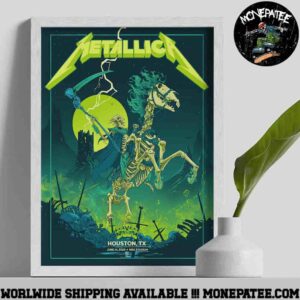 Metallica Venue Concert Poster M72 Houston On June 14 2025 In Houston TX At NRG Stadium Home Decor Poster Canvas