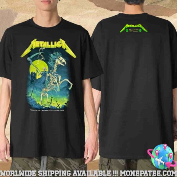 Metallica Venue Tee Poster M72 Houston On June 14 2025 In Houston TX At NRG Stadium Merch Two Sided Unisex T-Shirt