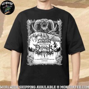 Metalocalypse Dethklok Concert Poster In London On June 21 2025 At O2 Shepherd Bush Empire Merchandise Unisex T-Shirt