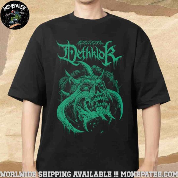 Metalocalypse Dethklok Graphic Skull Facebones Tee Merch Unisex Shirt