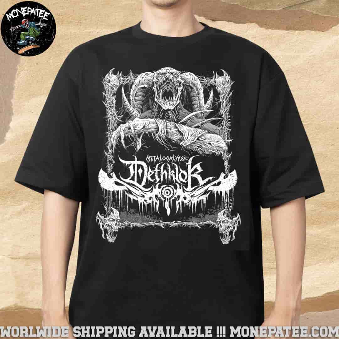 Metalocalypse Dethklok Logo Iconic Demon Frame Tee Merchandise Unisex T-Shirt Metalocalypse Dethklok Logo Iconic Demon Frame Tee Merchandise Unisex T-Shirt