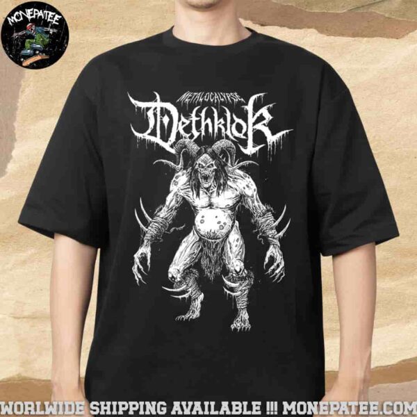 Metalocalypse Dethklok Logo Iconic Riddick Ogre Tee Merchandise Unisex T-Shirt