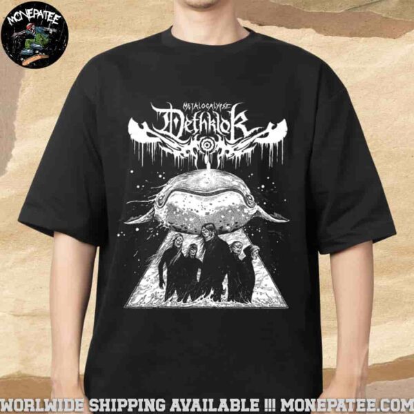 Metalocalypse Dethklok Logo Mutilation On A Spring Night Admat Whale Tee Merchandise Unisex Shirt
