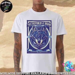Mumford And Sons Concert Poster In Los Angeles Galif On June 12 2025 At Hollywood Bowl Merchandise Unisex T-Shirt