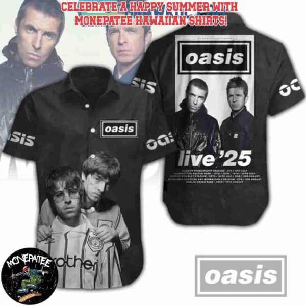 Oasis 30th Anniversary Live 2025 Hawaiian Shirt and Beach Shorts