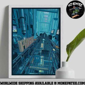 Phish Band Concert Poster For Show In Manchester Nh On June 20-22 2025 At Snhu Arena Decorative Poster Canvas