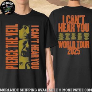 Pierce The Veil I Can’t Hear You World Tour 2025 Pepper Vertical Two Sides Merchandise T-Shirt