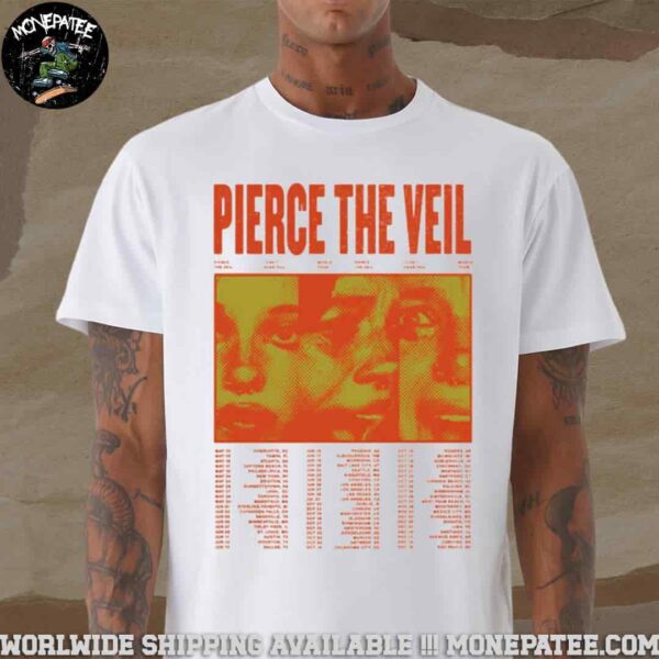 Pierce The Veil World Tour 2025 I Can’t Hear You Ivory T-Shirt