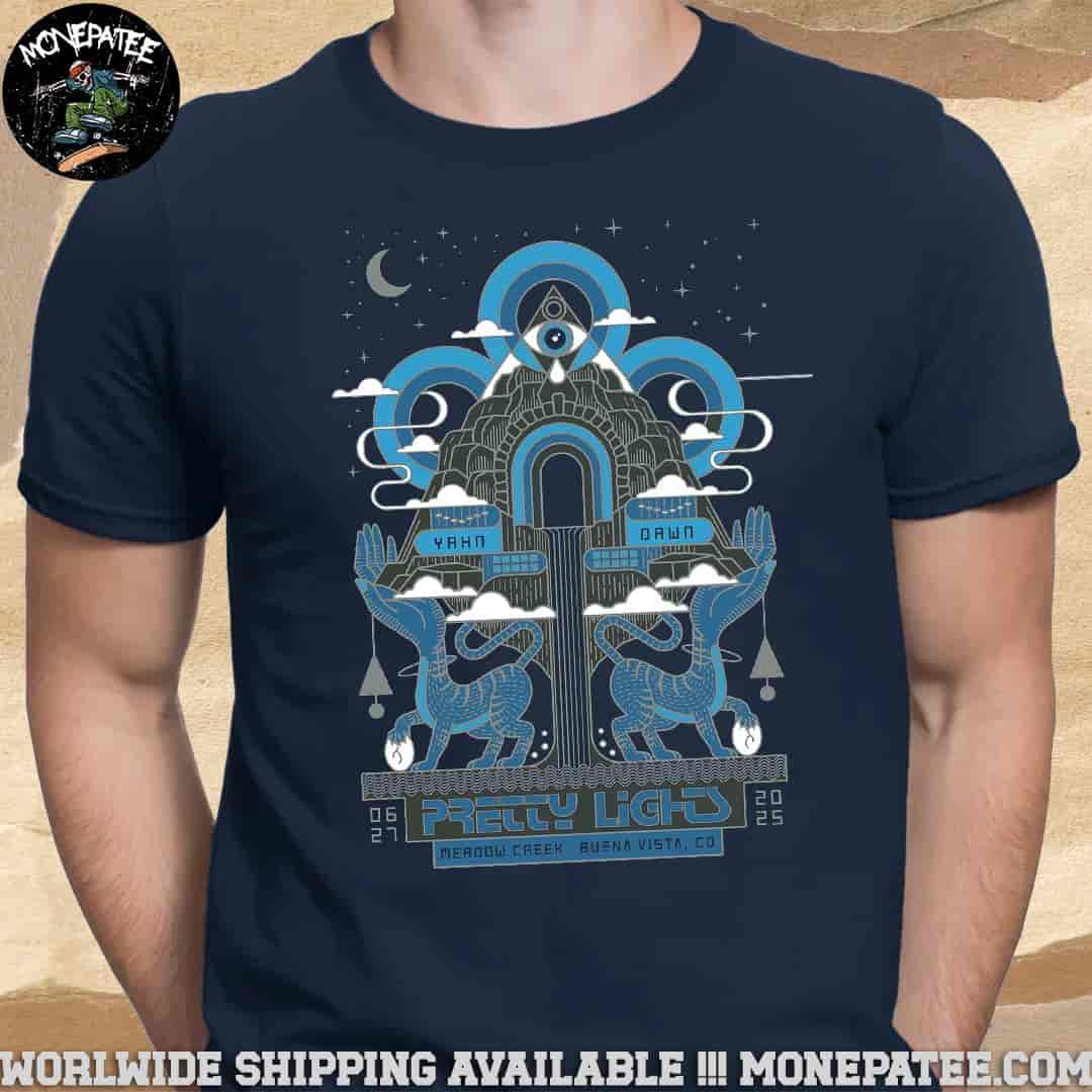 Pretty Lights Exclusive Poster For Show Night 1 In Buena Vista Co At Merdow Creek On June 27 2025 Unisex T-Shirt Pretty Lights Exclusive Poster For Show Night 1 In Buena Vista Co At Merdow Creek On June 27 2025 Unisex T-Shirt