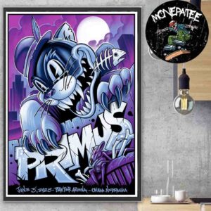 Primus Concert Poster In Omaha NE On June 3 2025 At Baxter Arena Home Decor Poster Canvas
