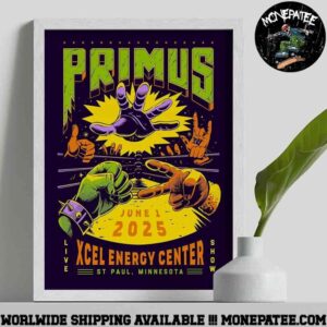 Primus Sessanta V2.02 Poster For Show In St Paul Mn At Xcel Energy Center On June 1 2025 Decorative Poster Canvas