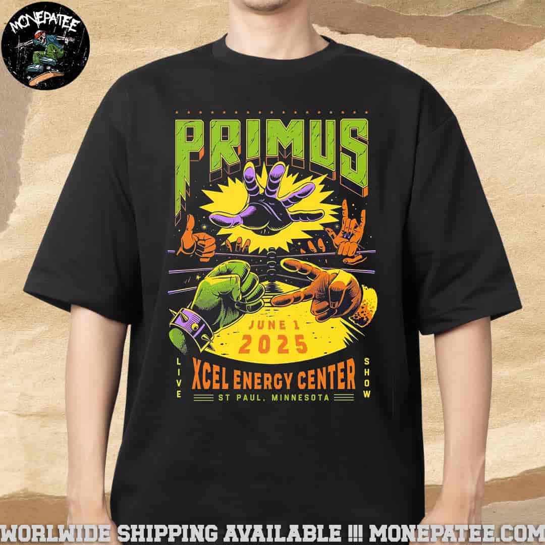 Primus Sessanta V2.02 Poster For Show In St Paul Mn At Xcel Energy Center On June 1 2025 Merchandise Unisex T-Shirt Primus Sessanta V2.02 Poster For Show In St Paul Mn At Xcel Energy Center On June 1 2025 Merchandise Unisex T-Shirt