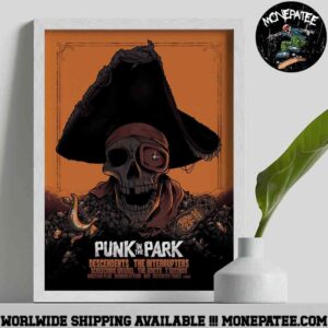 Punk In The Park In Portland Oregon On June 28 2025 at Tom McCall Waterfront Park Orange Decorative Poster Canvas