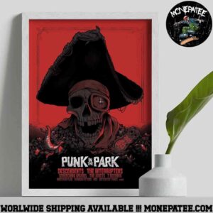 Punk In The Park In Portland Oregon On June 28 2025 at Tom McCall Waterfront Park Red Decorative Poster Canvas
