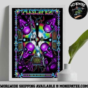 Puscifer Sessanta V2.02 Poster For Show In St Paul Mn At Xcel Energy Center On June 1 2025 Decorative Poster Canvas