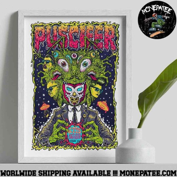 Puscifer Sessanta V2.0 Poster For Show In Auburn Washington At White River Amphitheatre On June 7 2025 Decorative Poster Canvas