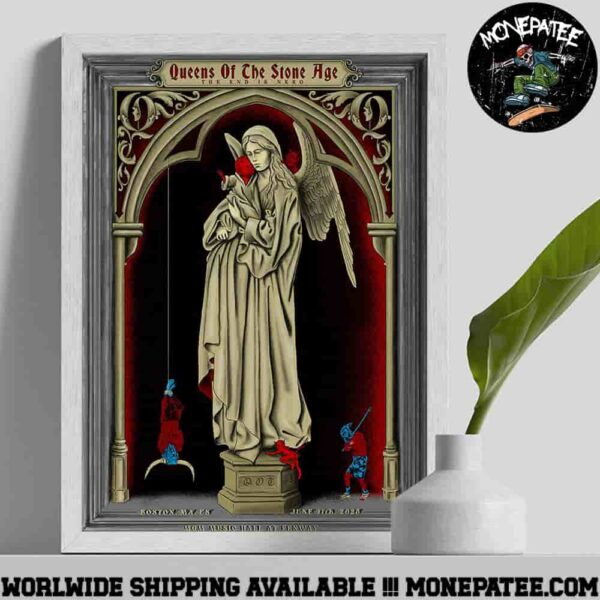 Queen Of The Stone Age The End Is Nero Concert Poster In Boston MA On June 11 2025 At MGM Music at Fenway Home Decor Poster Canvas