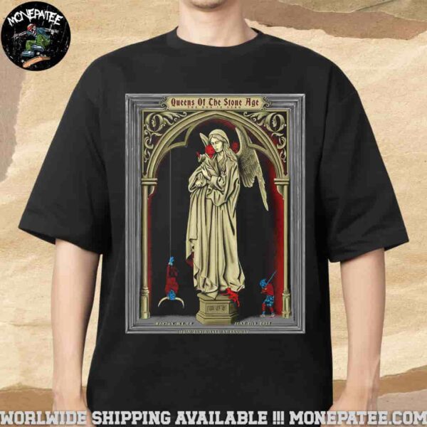 Queen Of The Stone Age The End Is Nero Concert Poster In Boston MA On June 11 2025 At MGM Music at Fenway Merchandise Unisex T-Shirt