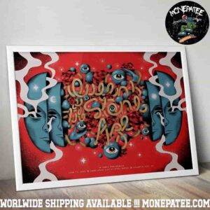 Queens Of The Stone Age Concert Poster In Atlantic City NJ On June 13 2025 At Hard Rock Live at Etess Arena Home Decor Poster Canvas