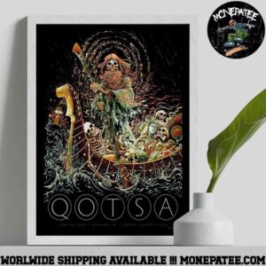 Queens Of The Stone Age Concert Poster In Madison WI On June 20 2025 At Breese Stevens Field Decorative Poster Canvas