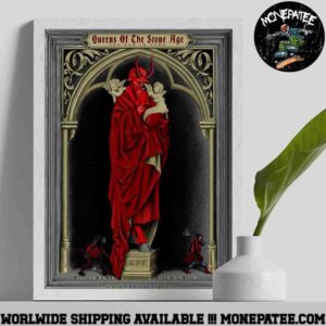Queens Of The Stone Age The End Is Nero Conert Poster In Boston MA On June 10 2025 At MGM Music Hall At Fenway Home Decor Poster Canvas