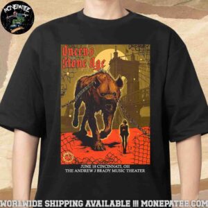 Quuens Of The Stone Age Venue Poster In Cincinnati OH At The Andrew J Brady Music Theater On June 18 2025 Unisex T-Shirt