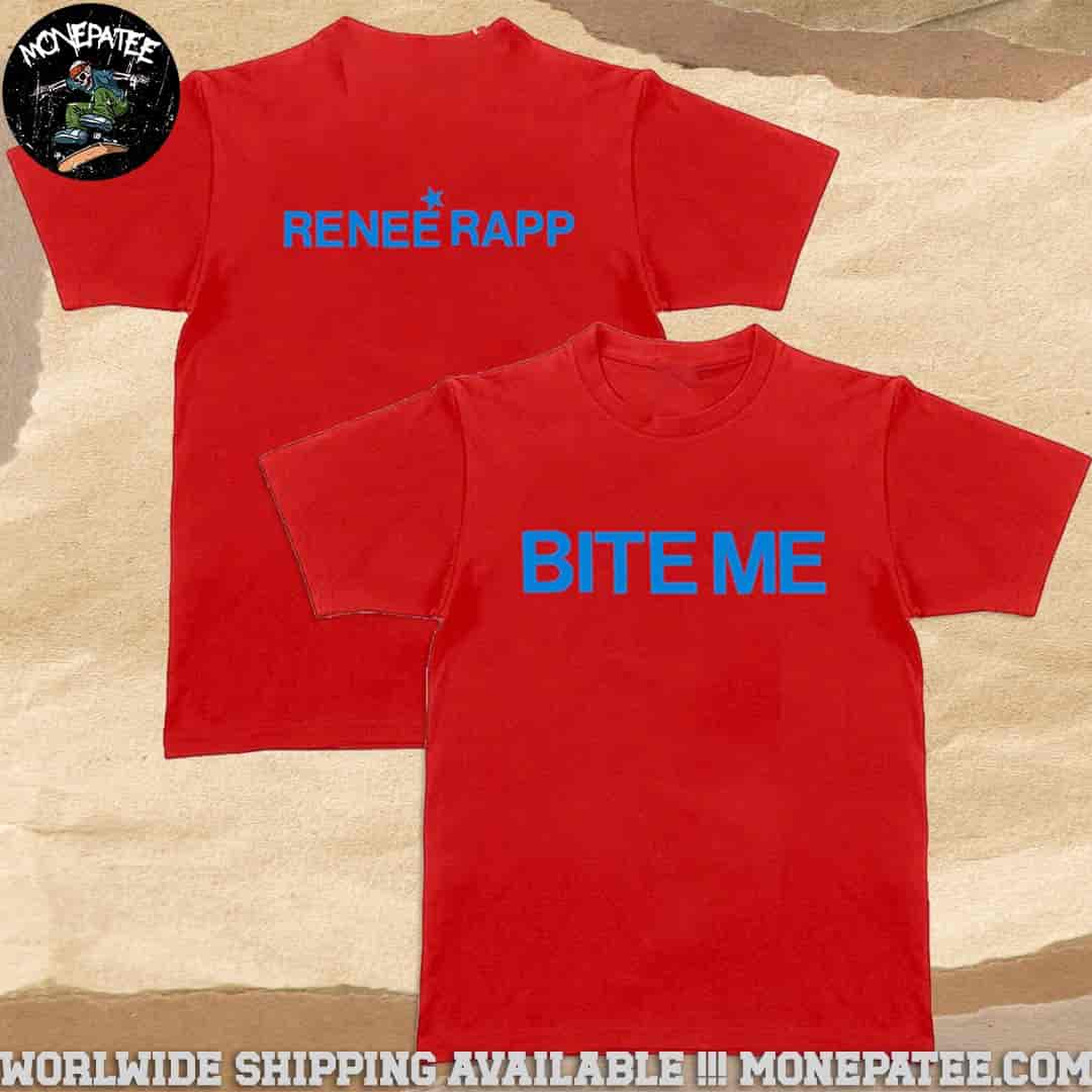 Renee Rapp Biteme Tour 2025 Exclusive Red Tee Shirt Renee Rapp Biteme Tour 2025 Exclusive Red Tee Shirt