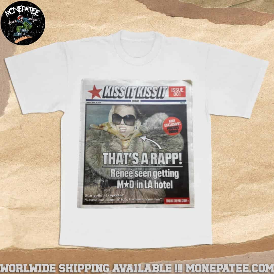 Renee Rapp Tour 2025 Kiss It Kist It Tabloid Merchandise T-Shirt Renee Rapp Tour 2025 Kiss It Kist It Tabloid Merchandise T-Shirt