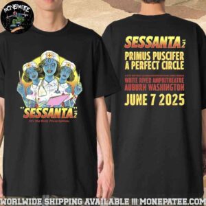 Sessanta V2.0 Poster For Show In Auburn Washington At White River Amphitheatre On June 7 2025 Merchandise Two Sides Unisex T-Shirt