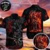 Slayer Music Band Hell Awaits Pentagram Hawaiian Shirt and Beach Shorts
