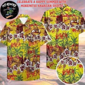 Slayer Music Band Island Getaway Hawaiian Shirt and Beach Shorts