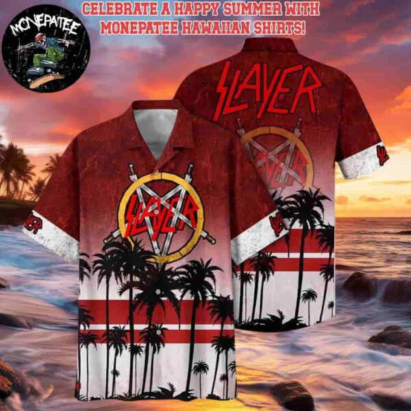 Slayer Music Band Palm Paradise Hawaiian Shirt and Beach Shorts