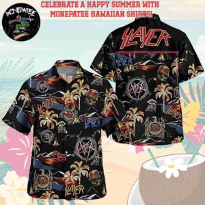 Slayer Music Band Paradise Found Hawaiian Shirt and Beach Shorts