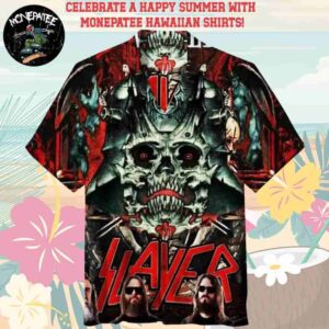 Slayer Music Band Skull Legion Hawaiian Shirt and Beach Shorts