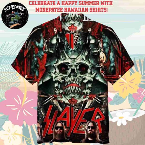 Slayer Music Band Skull Legion Hawaiian Shirt and Beach Shorts