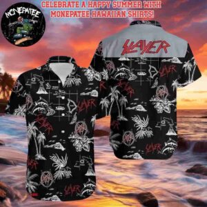Slayer Music Band Thrash Tropics Hawaiian Shirt and Beach Shorts