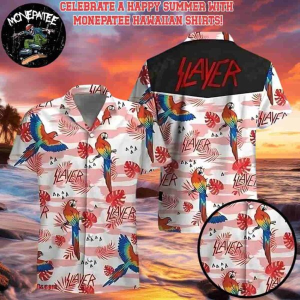 Slayer Music Band Tropical Elegance Fashion Tourism Hawaiian Shirt and Beach Shorts