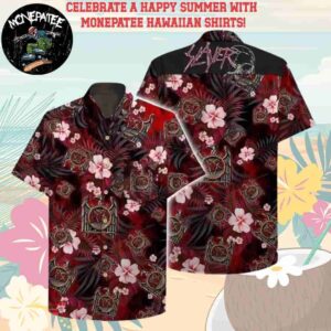 Slayer Music Band Tropical Reign Hawaiian Shirt and Beach Shorts