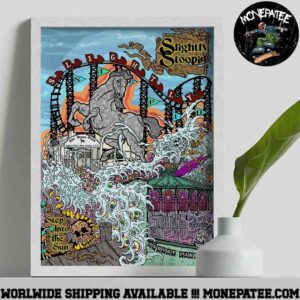 Slightly Stoopid Concert Poster In Asbury Park NJ On June 22 2025 Art By Mike Nomy Decorative Poster Canvas