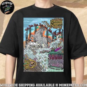 Slightly Stoopid Concert Poster In Asbury Park NJ On June 22 2025 Art By Mike Nomy Unisex T-Shirt