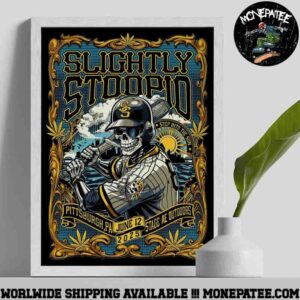 Slightly Stoopid Concert Poster In Pittsburgh PA On June 12 2025 At Stage Ae Outdoors Home Decor Poster Canvas