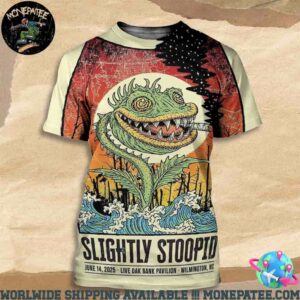 Slightly Stoopid Concert Poster On June 14 2025 At Live Oak Bank Pavilion In Wilmington NC All Over Print T-Shirt