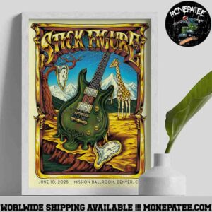 Stick Figure Concert Poster In Denver CO On June 10 2025 At Mission Ball Room Home Decor Poster Canvas