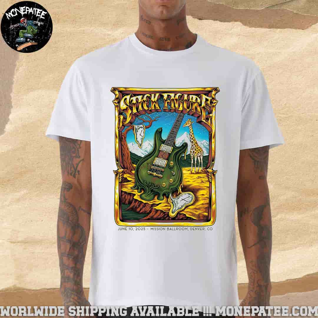 Stick Figure Concert Poster In Denver CO On June 10 2025 At Mission Ball Room Merchandise Unisex T-Shirt Stick Figure Concert Poster In Denver CO On June 10 2025 At Mission Ball Room Merchandise Unisex T-Shirt